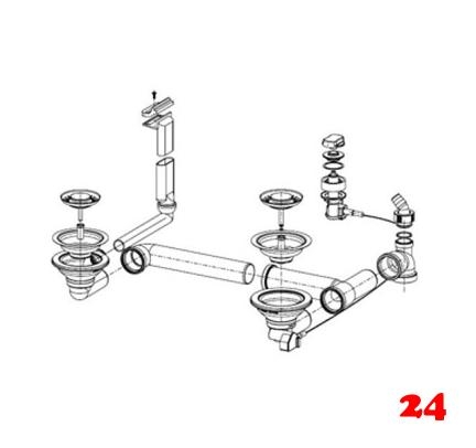 FRANKE Ablaufgarnitur 2x 3,5