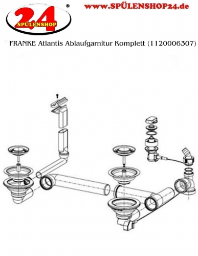 FRANKE Ablaufgarnitur 2x 3,5