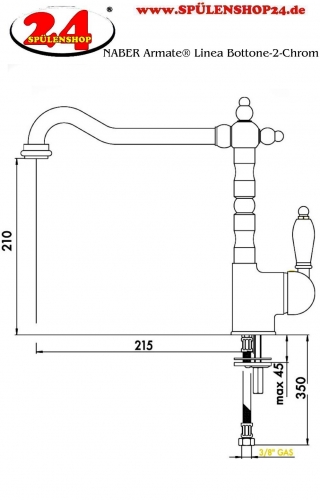 {LAGER} NABER Armate Linea Bottone-2-Chrom