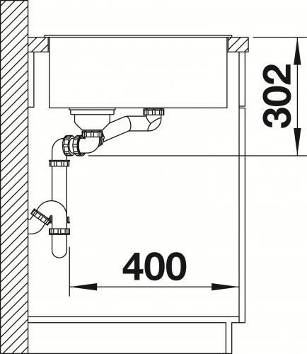 BLANCO Axia III 6 S GSB (Glasschneidbrett) Silgranit PuraDurII Granitsple / Einbausple Ablaufsystem InFino mit Drehknopfventil