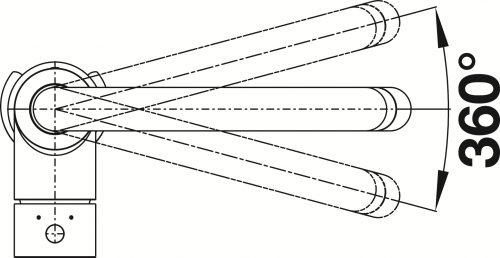 BLANCO Kchenarmatur Mida-S Silgranit-Look Einhebelmischer mit Zugauslauf 360 schwenkbarer Auslauf