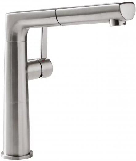 Villeroy & Boch Kchenarmatur Sorano Sky Shower Einhebelmischer Edelstahl massiv mit Zugauslauf