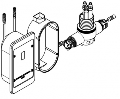 KWC PROFESSIONAL F5L Hygieneeinheit Wandeinbaumontage ACLX1005 fr F5L Einhebel-Standbatterie mit Ausladung 100mm