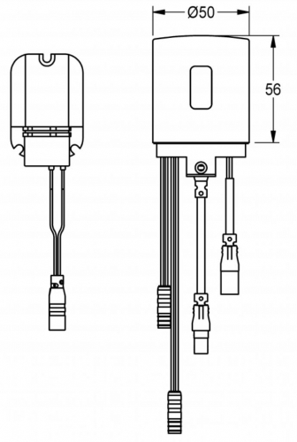 KWC PROFESSIONAL F5L Hygieneeinheit fr Wandbatterien ACLM9001 fr Wasch und Duschanlagen