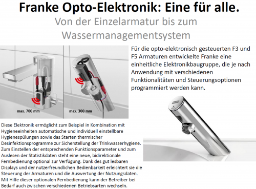 KWC PROFESSIONAL F3E Elektronik Standventil F3EV1001 DN 15 fr Waschanlagen, opto-elektronisch gesteuert mit Batteriefach