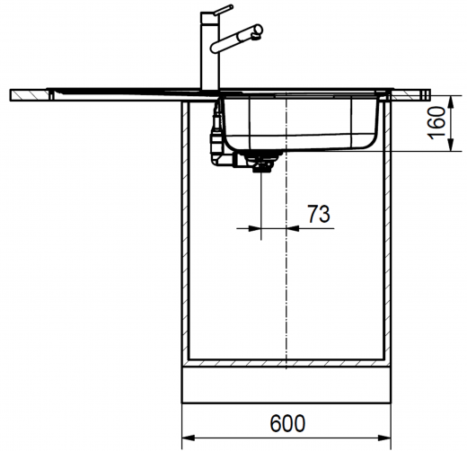 FRANKE Kchensple Spark SKX 611-100 Einbausple / Edelstahlsple mit Einbaurand und Siebkorb als Drehknopfventil