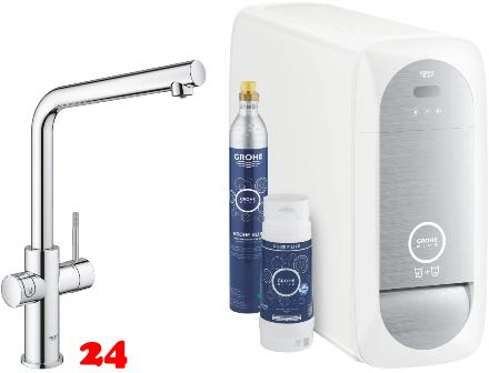 GROHE Blue Home L-Auslauf Starter Kit Spltisch-Einhebelmischer mit Filterfunktion und Khlung (31454001)