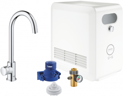 GROHE Blue Mono Professional SET Standventil Chrom mit Filterfunktion und Khlung (31302002)