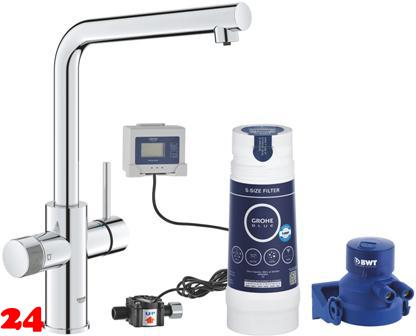 GROHE Blue Minta Pure Starter Kit Filterarmatur mit Wasserfilterset (30589000)