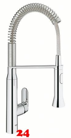 GROHE Kchenarmatur K7 Einhebelmischer Chrom mit Pendelbrause und Brausefunktion (31379000)