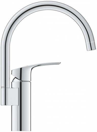 GROHE Kchenarmatur Eurosmart Einhebelmischer Chrom mit Festauslauf (33202003)