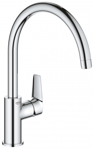 GROHE KITCHEN SELECTION Kchenarmatur BauEdge Einhebelmischer Chrom mit Festauslauf (31367001)