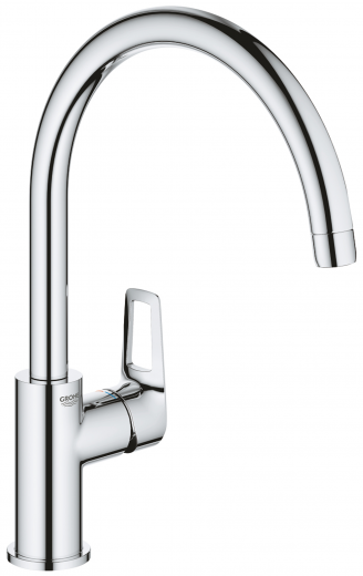 GROHE KITCHEN SELECTION Kchenarmatur BauLoop Einhebelmischer Chrom mit Festauslauf (31368001)