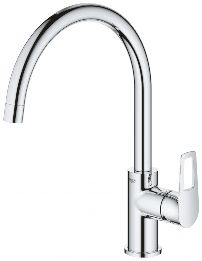 GROHE KITCHEN SELECTION Kchenarmatur BauLoop Einhebelmischer Chrom mit Festauslauf (31368001)