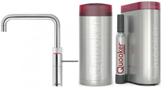 {LAGER} QUOOKER FUSION Square Chrom COMBI B mit CUBE 2 *Der Wasserhahn, der alles kann! (22FSCHRCUBE)