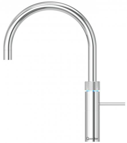 {LAGER} QUOOKER FUSION Round Chrom COMBI (+) B mit CUBE 2 *Der Wasserhahn, der alles kann! (22+FRCHRCUBE)