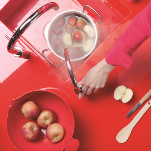 QUOOKER Nordic Round Twintaps Chrom COMBI (+) B & CUBE 2 als Set (22+NRCHRTTCUBE)