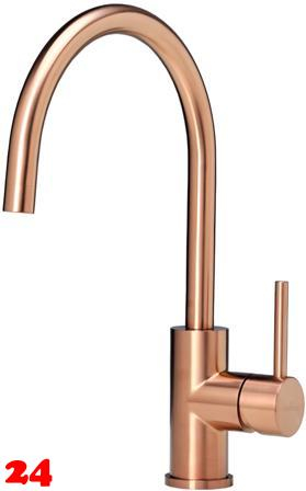 REGINOX Kchenarmatur CANO Copper (R30493) Kchenarmatur / Einhebelmischer mit Festauslauf Oberflche Kupferfarben PVD