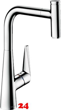 HANSGROHE Kchenarmatur Talis Select M51 Chrom Einhebelmischer 300 mit Ausziehauslauf, 1jet, sBox (73853000)