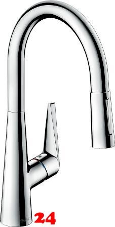 HANSGROHE Kchenarmatur Talis M51 Chrom Einhebelmischer 200 mit Ausziehbrause, 2jet, sBox (73851000)