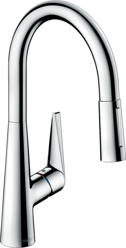 HANSGROHE Kchenarmatur Talis M51 Chrom Einhebelmischer 200 mit Ausziehbrause, 2jet, sBox (73851000)