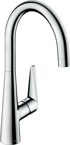 HANSGROHE Kchenarmatur Talis M51 Chrom Einhebelmischer 260 mit Festauslauf, 1jet Schwenkbereich einstellbar (72810000)