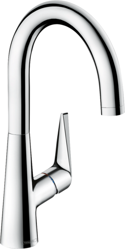 HANSGROHE Kchenarmatur Talis M51 Chrom Einhebelmischer 220 mit Festauslauf, 1jet Schwenkbereich einstellbar (72814000)