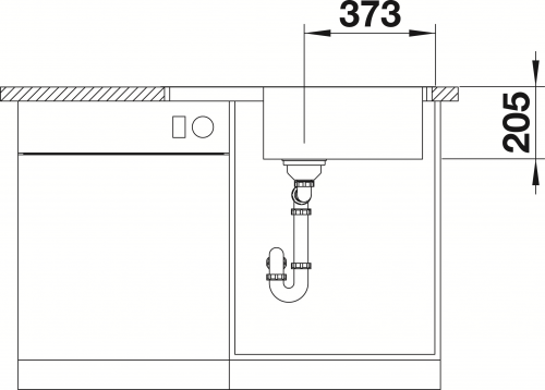 BLANCO Kchensple Lemis XL 6 S-IF Compact Einbausple / Edelstahlsple Flachrand Siebkorb als Drehknopfventil