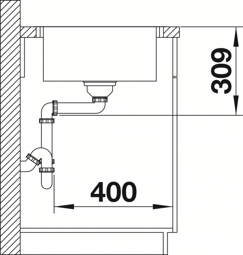 BLANCO Kchensple Lemis XL 6 S-IF Compact Einbausple / Edelstahlsple Flachrand Siebkorb als Drehknopfventil