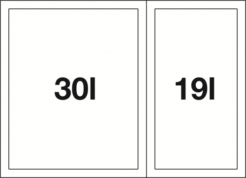 {LAGER} BLANCO Abfalltrennsystem Flexon II 60/2 Abfallsystem mit Systemdeckel zum Einbau in Schubksten ab 60cm Unterschrank