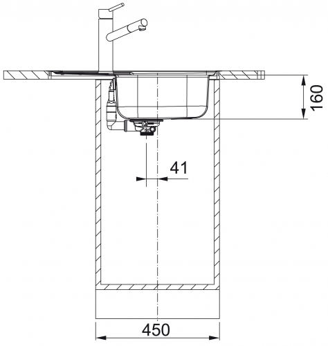 FRANKE Kchensple Spark SKX 211-63 Edelstahlsple Slimtop / Flchenbndig mit Siebkorb als Drehknopfventil