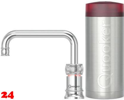 QUOOKER Classic Nordic Square Combi B 100C Armatur Solohahn Chrom Nostalgieoptik (22CNSCHR)