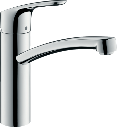 HANSGROHE Kchenarmatur Focus M41 Chrom Einhebelmischer 160 mit Festauslauf, 1jet 360 schwenkbarer Auslauf Niederdruck (31804000)