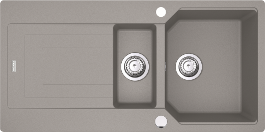 FRANKE Kchensple Urban UBG 651 Fragranit+ Einbausple / Granitsple mit Siebkorb als Drehknopfventil