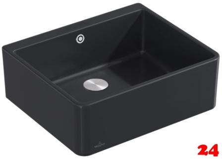 Villeroy & Boch Splstein / Splmodul Doppelbecken 60X-Premiumline Keramiksple in 1 Sonder Farbe