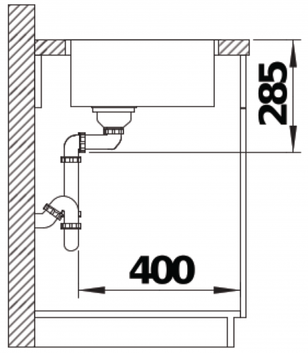 BLANCO Kchensple Solis 340-IF Edelstahlsple / Einbausple Flachrand mit Ablaufsystem InFino und Handbettigung