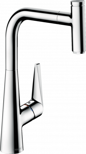 HANSGROHE Kchenarmatur Talis Select M51 Chrom Einhebelmischer 300 mit Ausziehauslauf, 1jet (72821000)