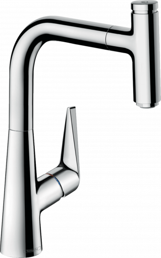 HANSGROHE Kchenarmatur Talis Select M51 Chrom Einhebelmischer 220 mit Ausziehauslauf, 1jet (72822000)