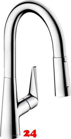 HANSGROHE Kchenarmatur Talis M51 Chrom Einhebelmischer 160 mit Ausziehbrause, 2jet (72815000)