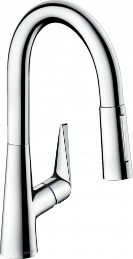 HANSGROHE Kchenarmatur Talis M51 Chrom Einhebelmischer 160 mit Ausziehbrause, 2jet (72815000)