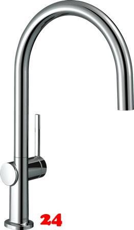 HANSGROHE Kchenarmatur Talis M54 Chrom Einhebelmischer 220 mit Festauslauf Schwenkbereich einstellbar, 1jet (72804000)