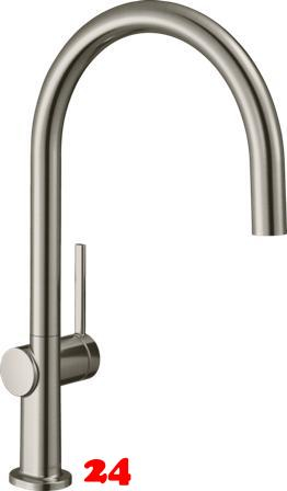 {LAGER} HANSGROHE Kchenarmatur Talis M54 Edelstahl Finish Einhebelmischer 220 mit Festauslauf, 1jet (72804800)