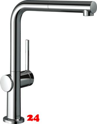 HANSGROHE Kchenarmatur Talis M54 Chrom Einhebelmischer 270 mit Ausziehauslauf, 1jet (72808000)