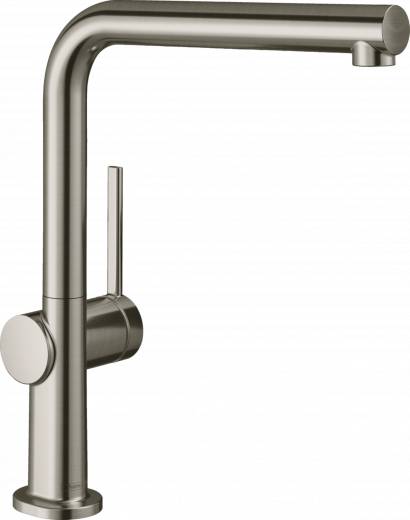 HANSGROHE Kchenarmatur Talis M54 Edelstahl Finish Einhebelmischer 270 mit Festauslauf Schwenkbereich einstellbar, 1jet (72840800)