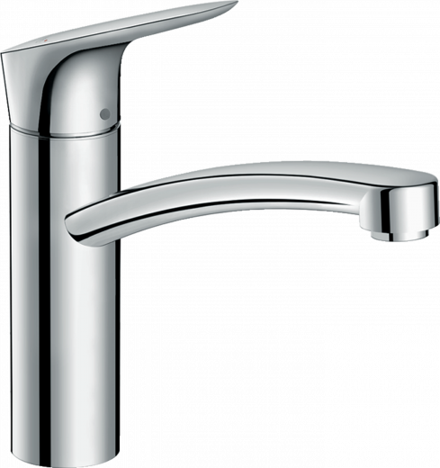 HANSGROHE Kchenarmatur Logis M31 Chrom Einhebelmischer 160 mit Festauslauf, 1jet 360 schwenkbarer Auslauf (71832000)