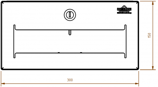 {Lager} DREILICH Sirius II Papierhandtuchspender 9120104 fr die verdeckte Untertischmontage mit Zylinderschloss (2002040013)