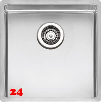 REGINOX Clean & Care New York 40x40 (L) KG-CC Einbausple Edelstahl mit Flachrand 3 in 1 ohne berlauf medizinischer Bereich