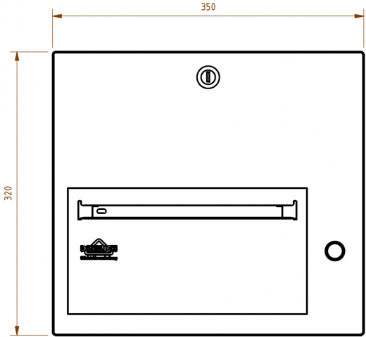 DREILICH Sirius II Papierhandtuch / Seifenspender Kombination 9120204 zur Aufputz- oder Unterputzmontage mit flachem Zylinderschloss (2002040062)