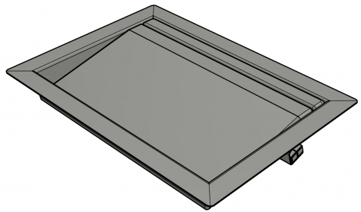 DREILICH Sirius II Abfall-Abwurfklappe 9100304 zum horizontalen Einbau in Waschtischplatten oder Arbeitsplatten (2002080082)