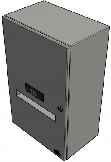 DREILICH Sirius II Papierhandtuchspender 9120401N NonTouch opto-elektronisch gesteuerte Sensorik mit Netzanschluss fr die Aufputz Wandmontage (2002040041)